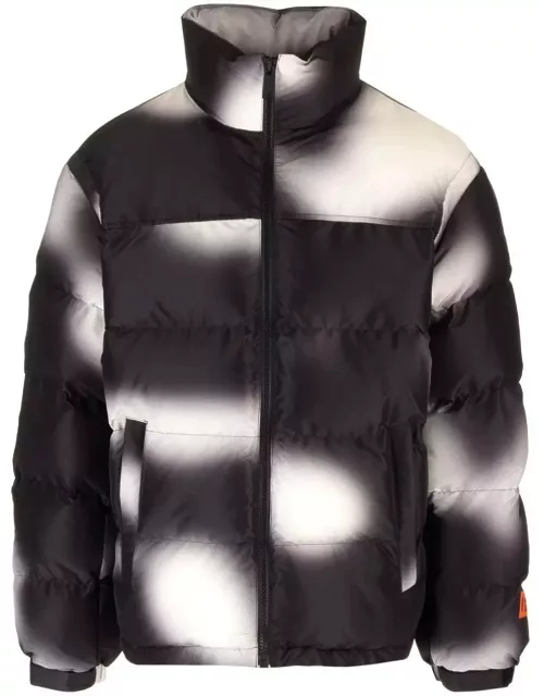 HERON PRESTON Blurred Zipped Puffer Jacket