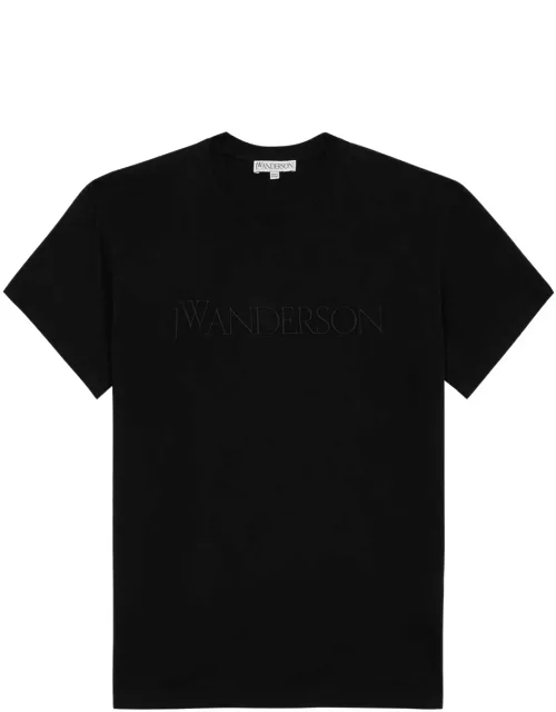 JW Anderson Logo-embroidered Cotton T-shirt - Black
