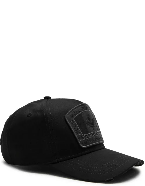 DSQUARED2 Logo-appliquéd Cotton cap - Black