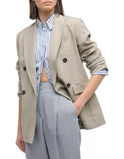 Linen Suit-Type Jacket