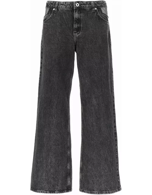 Karl Lagerfeld Rhinestone Detail Jean