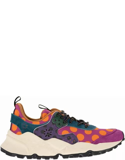 Flower Mountain Kotetsu - Sneakers In Suede And Technical Fabric