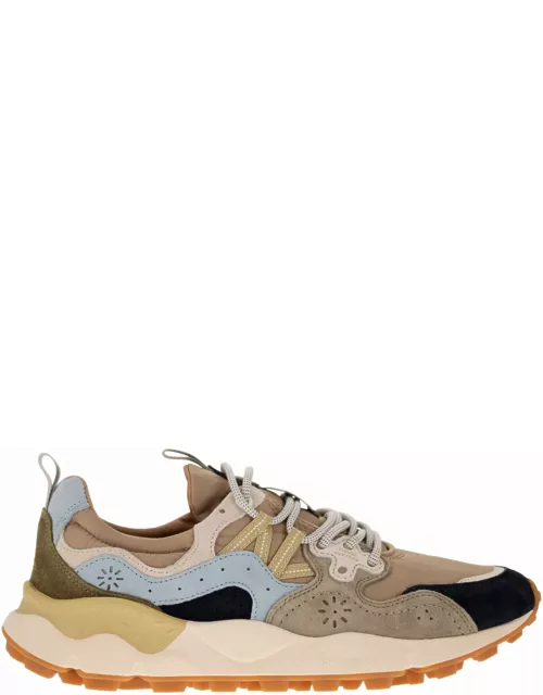 Flower Mountain Yamano 3 - Sneakers In Suede And Technical Fabric