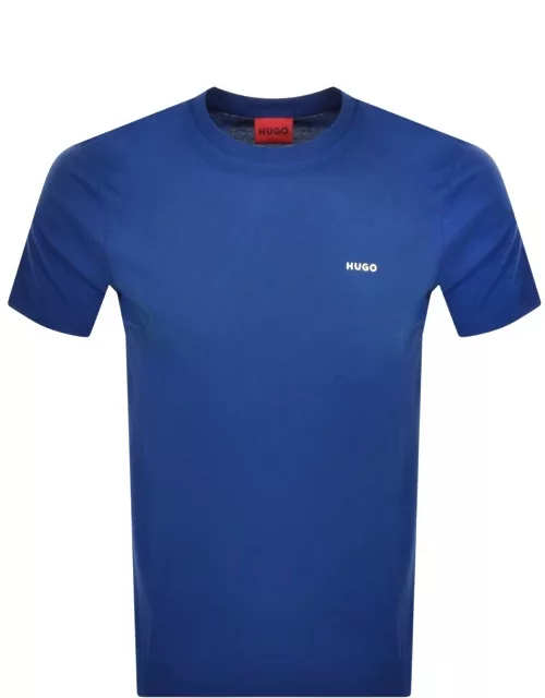 HUGO Dero222 T Shirt Blue