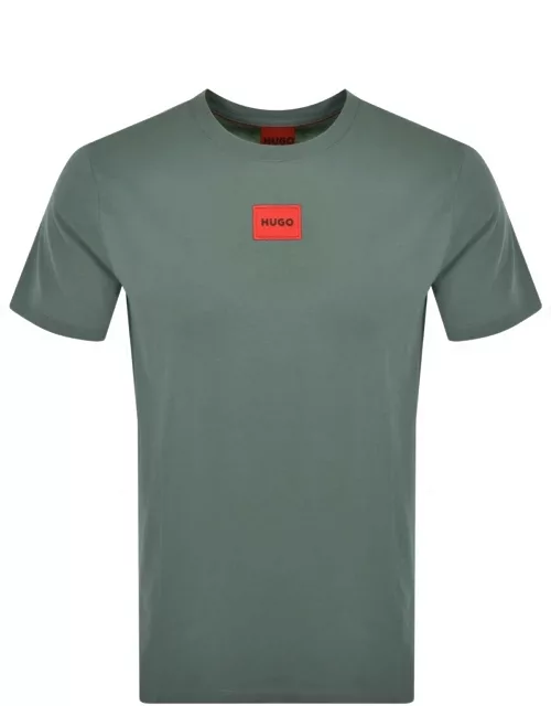 HUGO Diragolino212 T Shirt Green