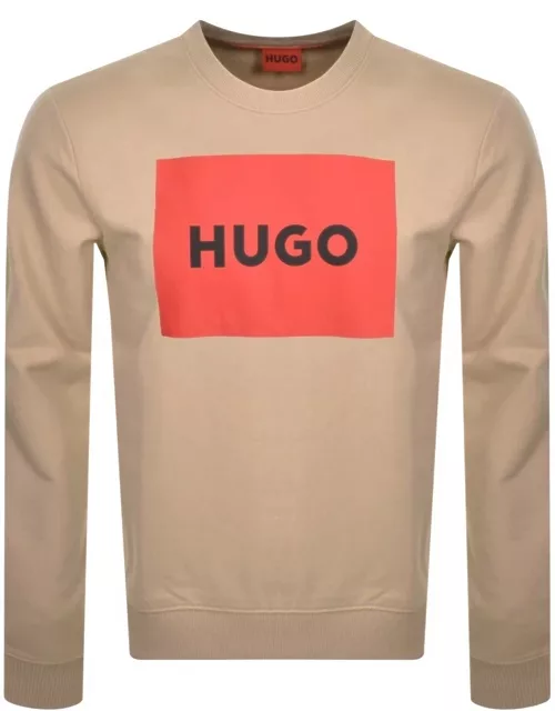 HUGO Duragol 222 Sweatshirt Beige