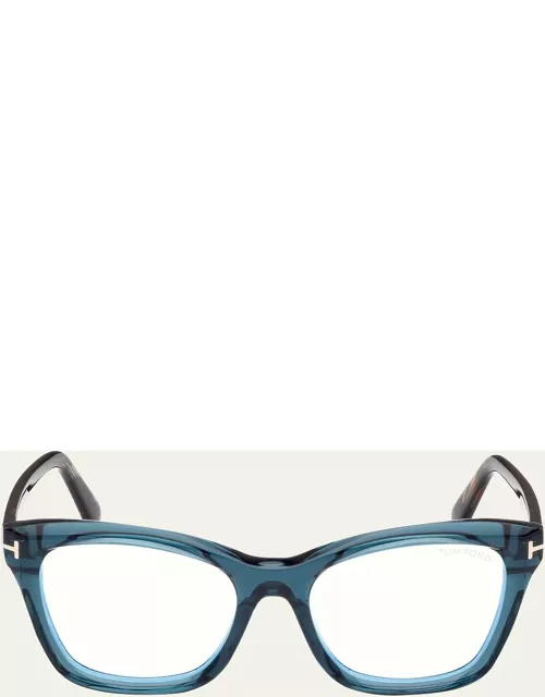 Blue Filtering Acetate Cat-Eye Glasse