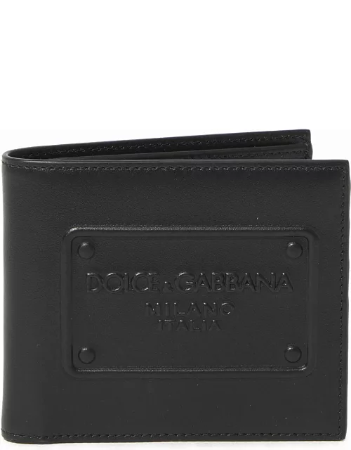 Bifold wallet in leather