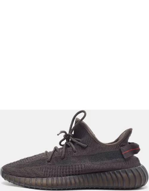 Adidas x Yeezy Black Knit Fabric Boost 350 V2 Cinder Sneaker