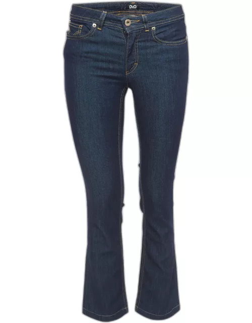 D & G Dark Blue Denim Slimmy Tight Jeans S Waist