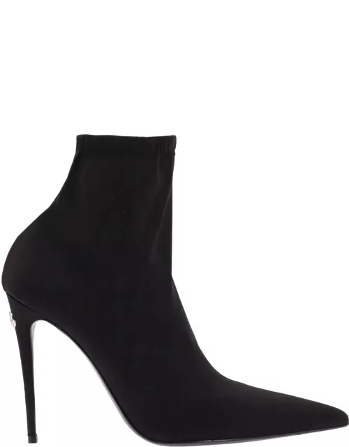 Dolce & Gabbana Stretch Jersey Ankle Boot