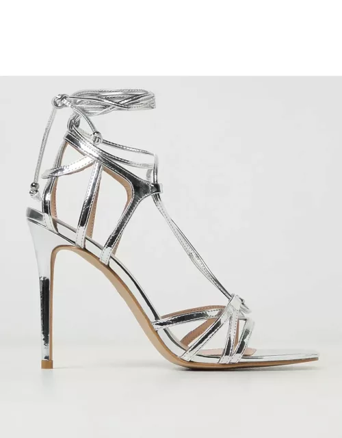 Heeled Sandals PINKO Woman colour Silver