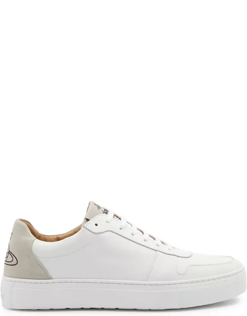 Vivienne Westwood Panelled Leather Sneakers - White - 37 (IT37 / UK4), Vivienne Westwood Trainers, Solid Colour - 37 (IT37 / UK4)