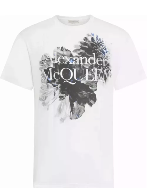 Alexander McQueen Dutch Flower Logo T-shirt
