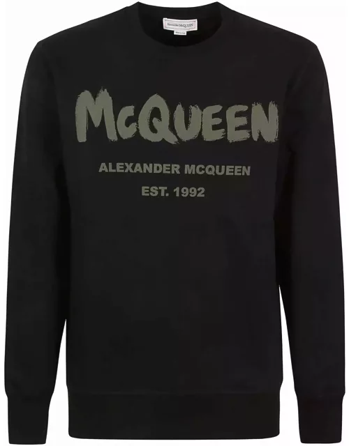 Alexander McQueen Graffiti Print Sweater