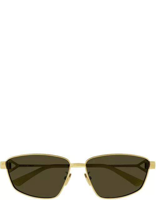Bottega Veneta Eyewear Bv1185s Gold Sunglasse