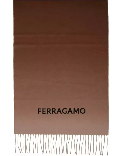 Ferragamo Scarf In Cashmere Nuance Shaded Effect