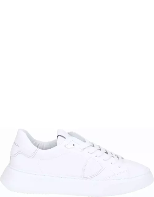 Philippe Model Temple Sneakers In White Leather