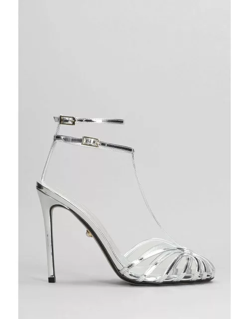 Alevì Stella 110 Sandals In Silver Leather