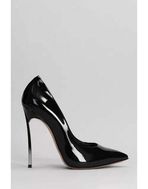 Casadei Blade Pumps In Black Patent Leather