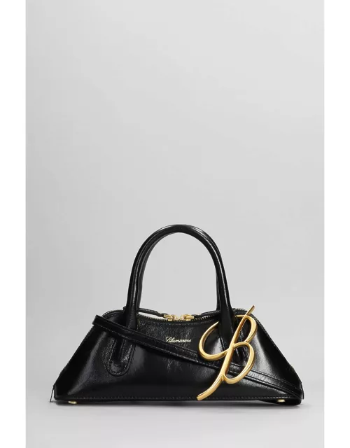 Blumarine Shoulder Bag In Black Leather