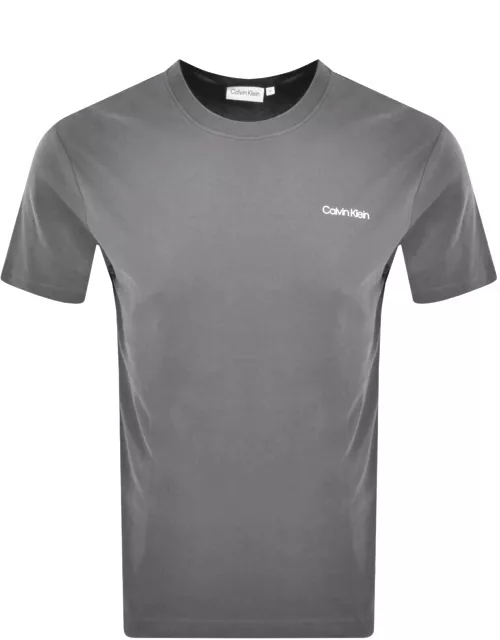 Calvin Klein Interlock T Shirt Grey