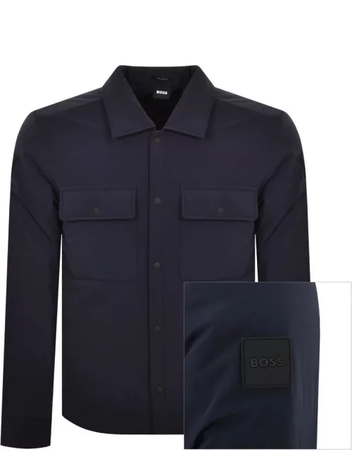 BOSS P Olson Padd Shirt Jacket Navy