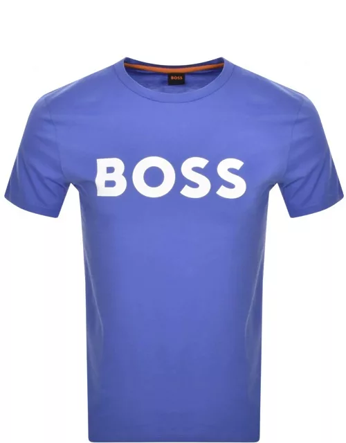BOSS Thinking 1 Logo T Shirt Purple