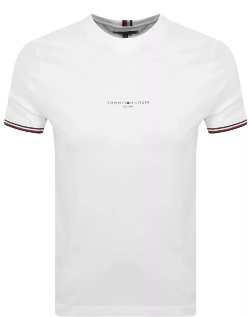 Tommy Hilfiger Tipped T Shirt White