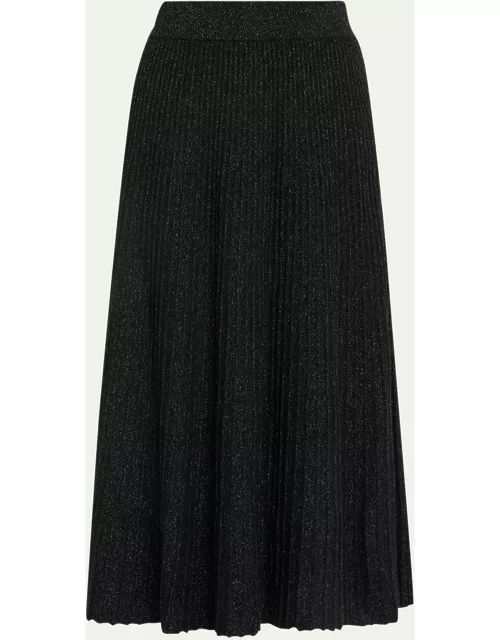 Amelia Cashmere Sparkle Knit Midi Skirt