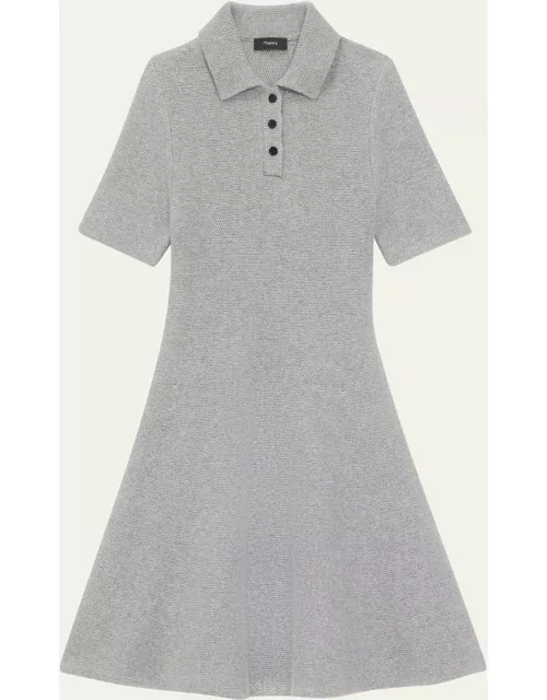 Felted Wool and Cashmere Mini Polo Dres