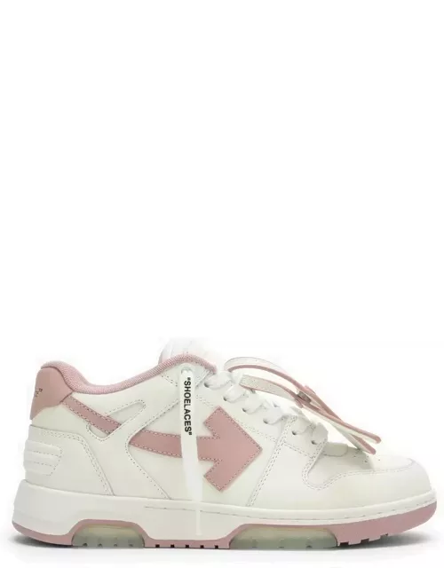 Out Of Office white/pink low trainer