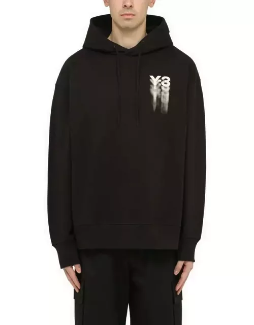 Black hoodie with logo blur