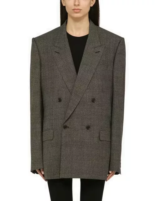Prince of Wales double-breasted jacket in woo