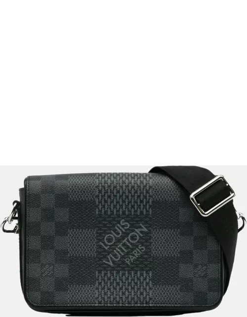 Louis Vuitton Black Damier Graphite Studio 3D Messenger Bag