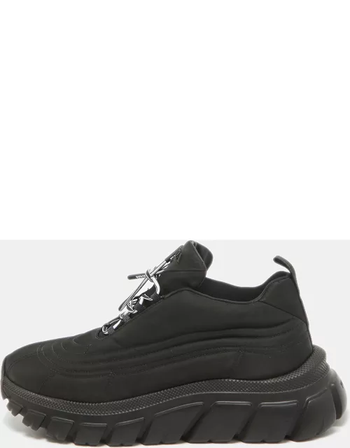 Prada Black Nylon Prax Low Top Sneaker
