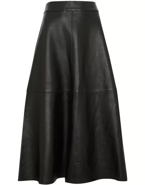 Day Birger ET Mikkelsen Gardenia Leather Midi Skirt - Black - 40 (UK14 / L)