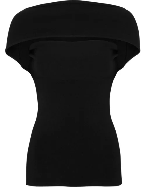 Totême Cut-out Knitted top - Black - S (UK8-10 / S)