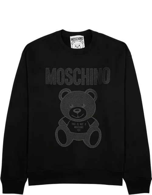 Moschino Logo-print Cotton Sweatshirt - Black - 46 (IT46 / S)