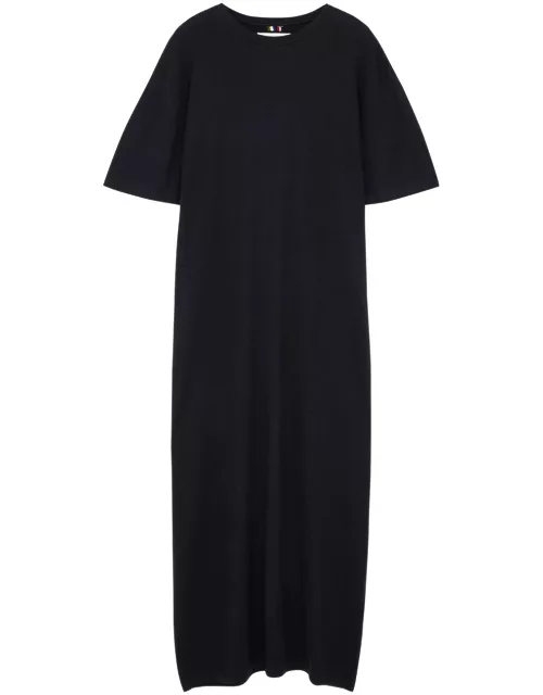 Extreme Cashmere N°321 Kris Cotton-blend Midi Dress - Navy - One