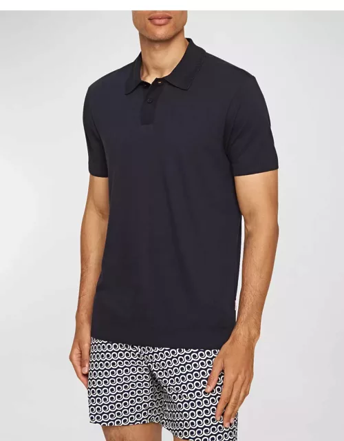 Men's Jarrett Knit Cotton-Modal Polo Shirt