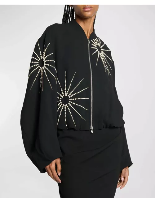 Vario Starburst Embroidered Bomber Jacket