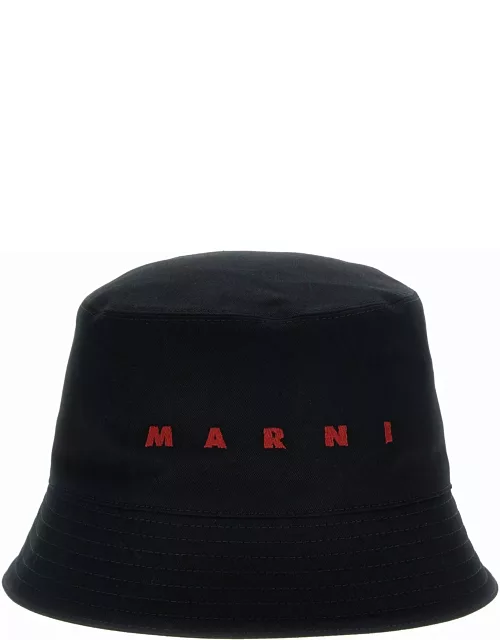 Marni Logo Embroidery Bucket Hat