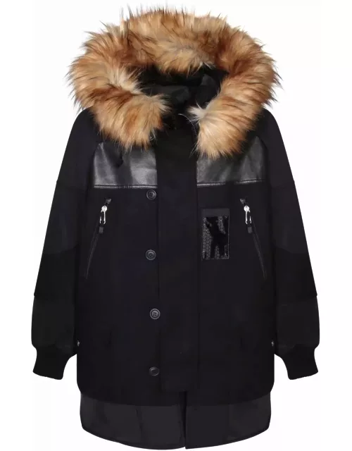 Junya Watanabe Panelled Design Black Jacket