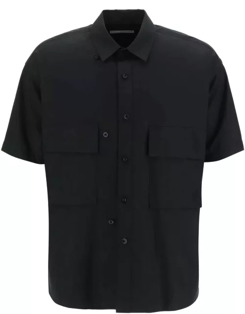 Sacai Short-sleeved Poplin Shirt