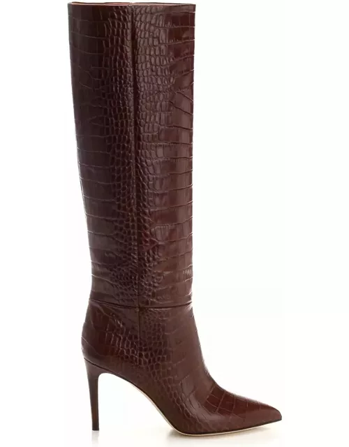 Paris Texas Embossed Leather Boot