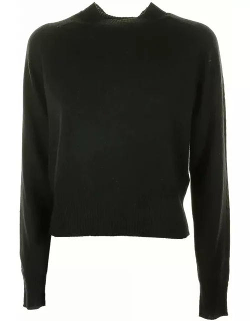 Seventy Black Sweater With Collar