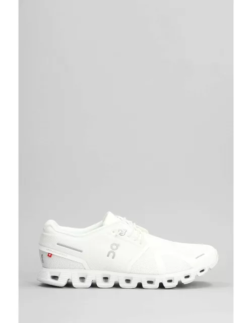 ON Cloud 5 Sneakers In White Polyester