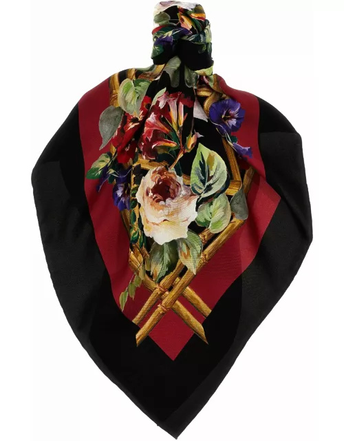 Dolce & Gabbana Floral Print Scarf