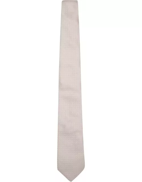 Brunello Cucinelli Jacquard Micro-pattern Cream Tie